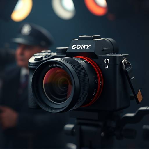Câmera Sony Alpha a7S III pronta para filmagem.