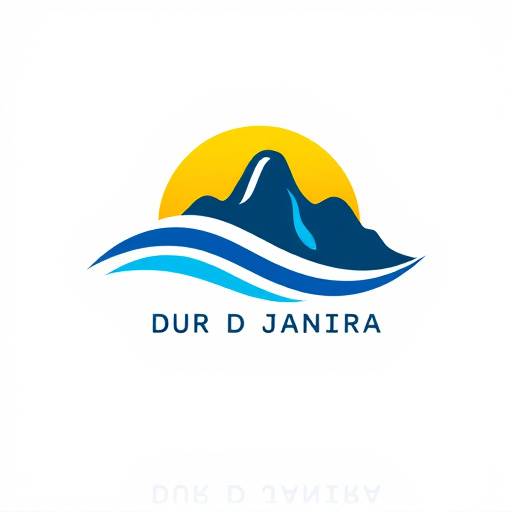 Logo da Ondas Cariocas Produäões, com ondas estilizadas e a silhueta do Pão de Aäücar ao fundo.
